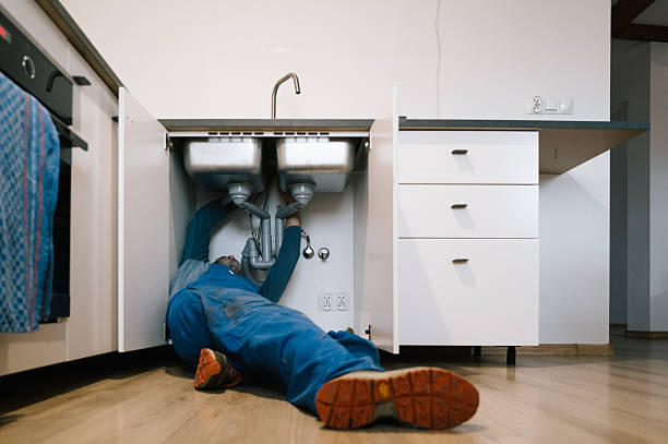 Professional Emergency Plumber technician working in Painted Post, NY